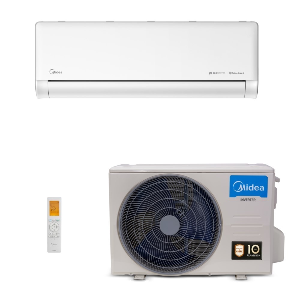 AR CONDICIONADO 24.000 BTUS SPLIT HW INVERTER SPRINGER MIDEA AI ECOMASTER FRIO R-32 42EZVCA24M5/38EZVCA24M5 - 220V 2